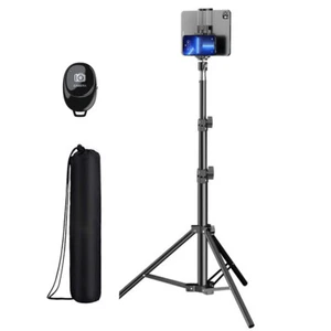 68" Selfie Stick Phone Tripod Stand w/ Bluetooth Remote For iPhone|Samsung iPad - Photo 1 sur 11