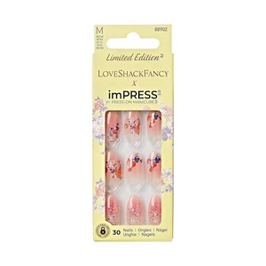 KISS Impress Press On Manicure Nail Tips CITRUS CANDY medium length coffin - Picture 1 of 2