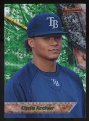 2011 Bowman Bowman's Best Prospects X-Fractors #BBP59 Chris Archer #19/25  NM-MT - Image 1 of 2