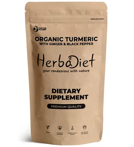 Organic Turmeric Curcumin Ginger Black Pepper Powder STRONG Anti-Inflammatory - Picture 1 of 3