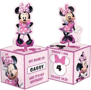 Customizable Minnie Mouse Disney Clubhouse Birthday Party Table Decorating Kit - Picture 1 of 3