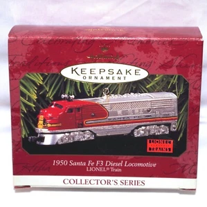 Adorno locomotora diésel Hallmark Keepsake 1997 Santa Fe F3 - Imagen 1 de 1