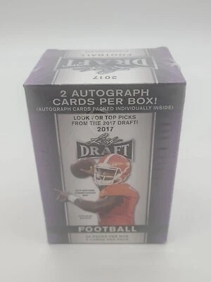 2017 LEAF DRAFT BLASTER BOX SEALED 2 AUTOS PER BOX PATRICK MAHOMES RC? - Image 1 of 4
