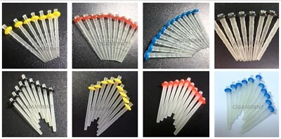 Poste de fibra endodóntica dental vidrio cuarzo tornillo recto pasadores de canal radicular 1.0-1.8 Foto 1 de 4