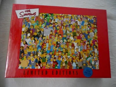 THE SIMPSONS Limited Edition 1000 Pieces by RoseArt Puzzle - Factory Sealed NEW - Image 1 of 4