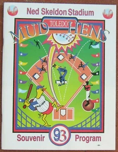 1993 Ottawa  Pawtuckett  Richmond @ Toledo American Association Baseball Program - Picture 1 of 1