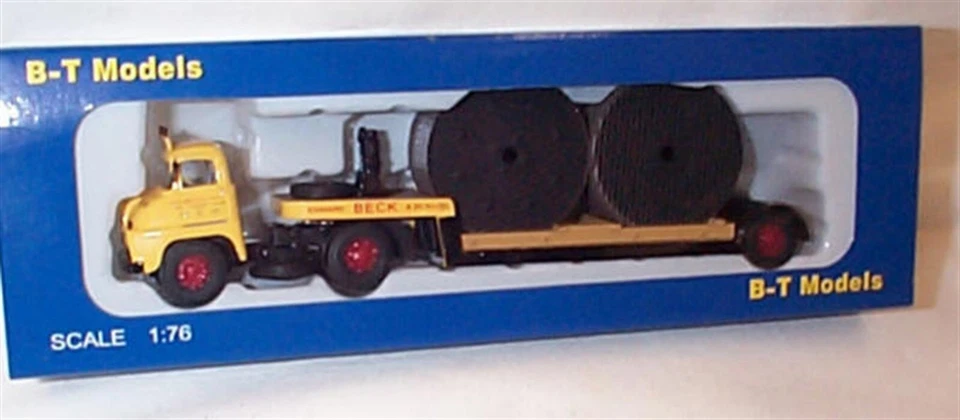B T Models DA40 Low Loader Edward Beck & Sons Cable Drums 1964-1974 new boxed - Image 1 of 1