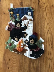 Schwarzbär Lagerfeuer Weihnachtsstrumpf - Bild 1 von 5