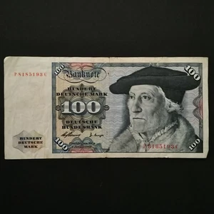 BILLET CIRCULE 100 DEUTCSHE MARK 02 01 1960 ALLEMAGNE / GERMANY BANKNOTE (Réf 24 - Picture 1 of 2