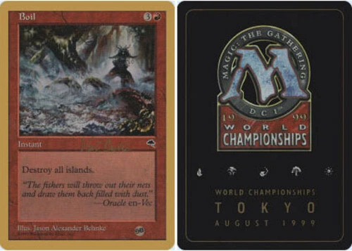 Boil - Sideboard - Kai Budde - 1999 ~ Heavily Played World Championship J MTG Ma - Image 1 of 1