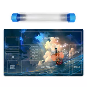 O-P Thousand Sunny Playing Mat Trading Card Game CCG Playmat Free BestTube - Picture 1 of 2