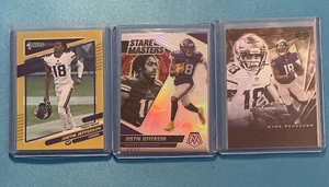 Justin Jefferson Lot - 2020 Illusions + Gold Press Proof + Stare Masters Silber - Bild 1 von 2