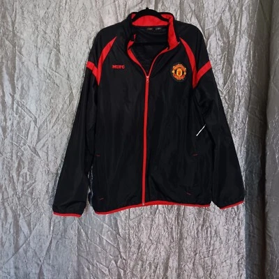 Manchester United Jacket Mens XL Windbreaker Full Zip MUFC Logo Football soccer - Image 1 of 4