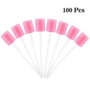 Disposable Oral Care Sponge Swab Tooth Cleaning Mouth Swabs 100pcs Use - Picture 1 of 5