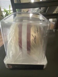 John Taylor Firmato San Francisco 49ers mini casco calcio velocità (JSA) - Foto 1 di 2