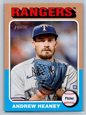 2024 Topps Heritage #478 Andrew Heaney Rangers - Image 1 of 2