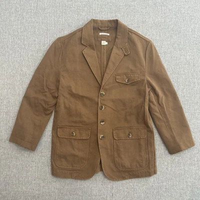 Chaqueta Carbon2Cobalt Para Hombre Pequeña Marrón Abrigo Deportivo Blazer Tejido de Cesta Preppy Foto 1 de 4