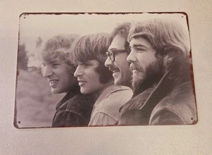 Letrero de pared de metal vintage Look Creedence Clearwater Revival decoración de banda de rock - Imagen 1 de 5