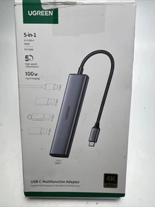 UGREEN 5-in-1 USB-C Hub Adapter HDMI 4K 100W PD Schnellladen für MacBook & PC - Bild 1 von 6