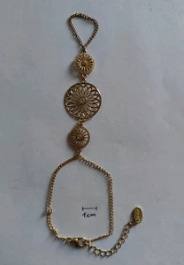 Modeschmuck Kette für Hand/Handrücken oder Fuß, Retro Hippie Vintage  - Bild 1 von 1