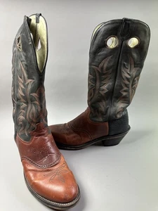 Vintage Tony Lama Boots Mens Size 13D Western Cowboy Leather 6861 Pull On - Picture 1 of 11