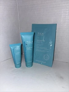 Tula Set! Cleanser, Scrub & Sample Instant Facial Pads  - Picture 1 of 3