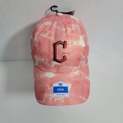 NUEVO CON ETIQUETAS Niños MLB Cincinnati Gaurdians Rosa Gorra de Béisbol Sombrero Algodón Hebilla Trasera Foto 1 de 4