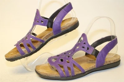 Sandalias Dorith Naot de cuero púrpura para mujer talla 6 37 zapatos planos sin cordones Foto 1 de 4