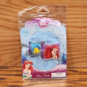 NUOVO Disney Princess La Sirenetta Gonfiabile Braccio Galleggiante Fasce Aiuto Nuoto - Foto 1 di 7