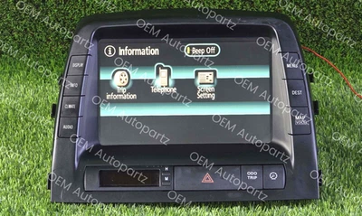 Pantalla de información de tablero de radio Toyota Prius Hybrid 2006-2009 86110-47220 OEM usada Foto 1 de 4