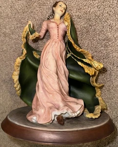VIA COL VENTO "NON LASCERÒ ANDARE TARA" SCARLETT O' HARA FIGURINA FRANKLIN COME NUOVA - Foto 1 di 23