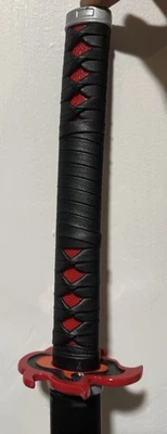 Espada Katana Negra Hoja Cazador de Demonios KAMADO TANJIRO 40" Cosplay Nichirin Réplica Foto 1 de 2