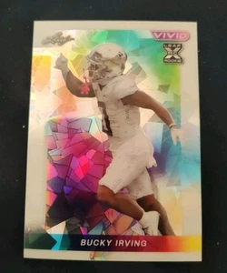 3/6. 2024 Leaf Vivid - Dazzling Performers Bucky Irving #110 White Prismatic .RC - Picture 1 of 5