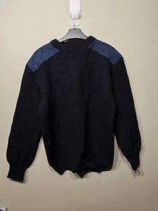 Suéter Jersey Country Road Workwear Mediano Azul Marino Tejido Lana Australia  - Imagen 1 de 9