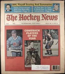 THE HOCKEY NEWS - 26 Apr. 1985 - Feat. Lindberg, Carlyle, Ashton - **READ DESC** - Picture 1 of 1