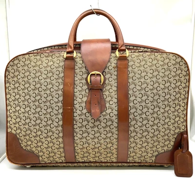 Auténtico estuche maletero Celine Macadam marrón recortado Boston 60 NS111433 Foto 1 de 4