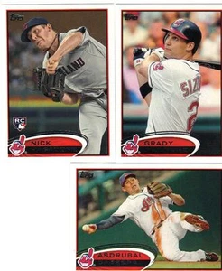 2012 Topps 1, 2 y actualización Cleveland Indians Team Set Kipnis Chisenhall Santana 32 - Imagen 1 de 4