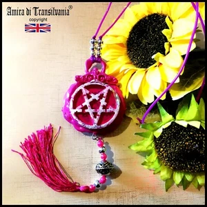 Pentacle Wicca Talisman Magic Necklace Pendant Amulet Attraction Love Good Luck - Picture 1 of 24