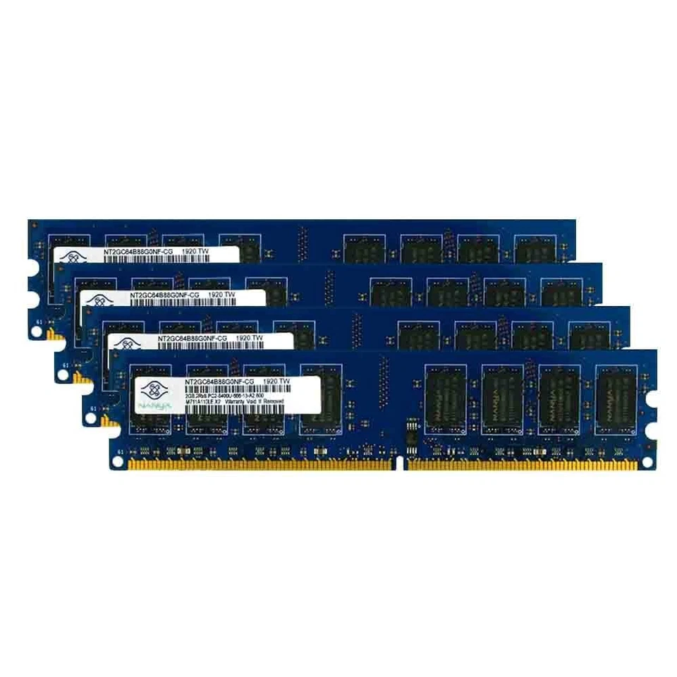 Original Nanya 8GB 4GB 2GB DDR2 800Mhz PC2-6400U 240Pin DIMM Desktop Memory RAM - Image 1 of 4