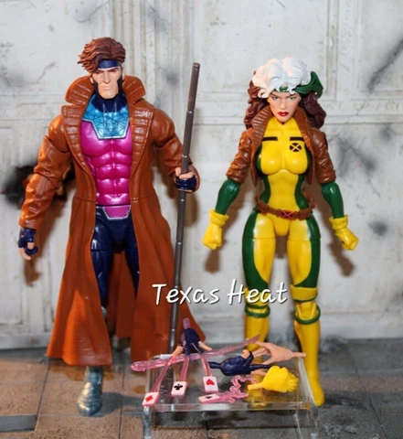 2 Marvel Legends Rogue retro & Gambit Retro complete Cover