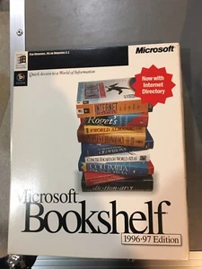 MICROSOFT BOOKSHELF 1996-97 EDITION in retail box with inserts - Picture 1 of 3