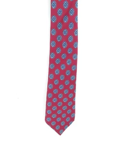 Vtg Christian Dior Pure Silk Tie Mens Classic Red Geometric 60" Long - Picture 1 of 5
