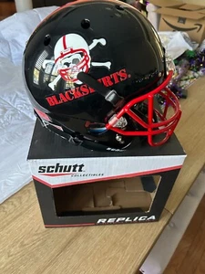 NEBRASKA CORNHUSKERS HUSKERS CAMISAS NEGRAS ESPECIALES CASCO TAMAÑO COMPLETO F/S EN CAJA NUEVO - Imagen 1 de 8