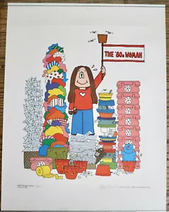 Cathy Guisewite 1984 Women's Center poster signed numbered - Picture 1 of 5