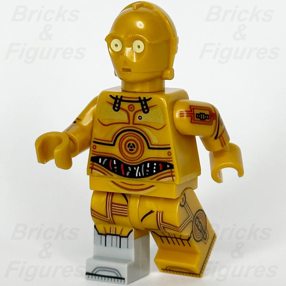 LEGO® Star Wars C-3PO Minifigure Protocol Droid Printed Arms & Legs 75341 sw1209 - Image 1 of 4