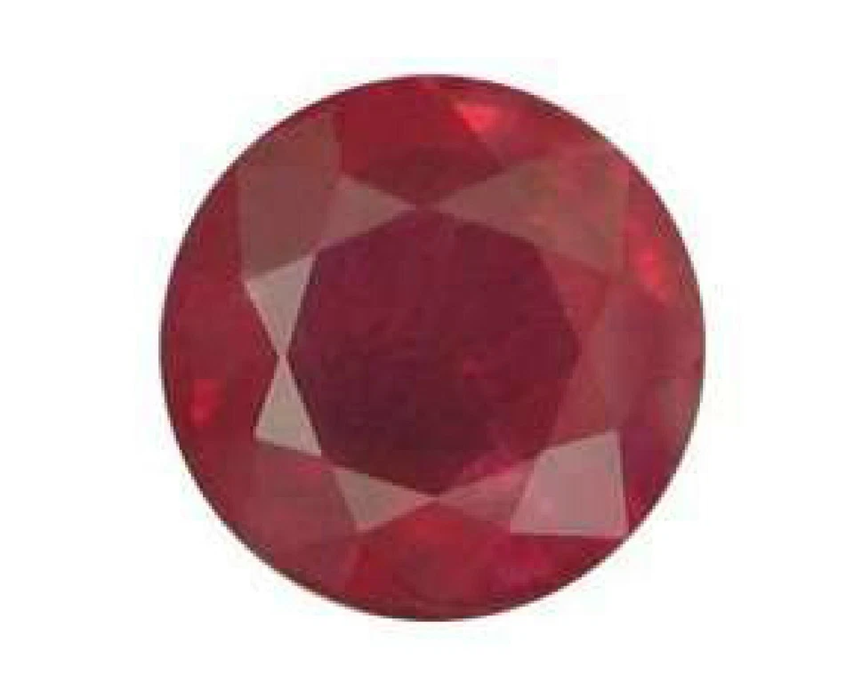 Loose 2.50mm Round Brilliant Cut Ruby Stones Amazing Deep Red Colour 0.12ct - Image 1 of 1
