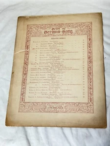 1884 Gems of German Song Antique Sheet Music Compilation 7th Series Collectible - Picture 1 of 6