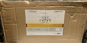 Chandelier  Thomas Lighting 190036117 Tia 9-Light Matte Nickel - Picture 1 of 5