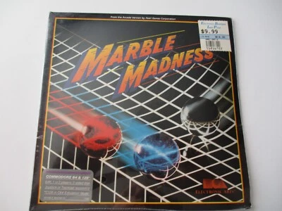 Commodore 64/128 Marble Madness Vintage 1986 Game, Factory Sealed FREE SHIPPING! - Image 1 of 4