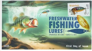 25-093, 2025, Süßwasser Angelköder, Ersttagsbrief, digitaler Farbstempel, - Bild 1 von 1